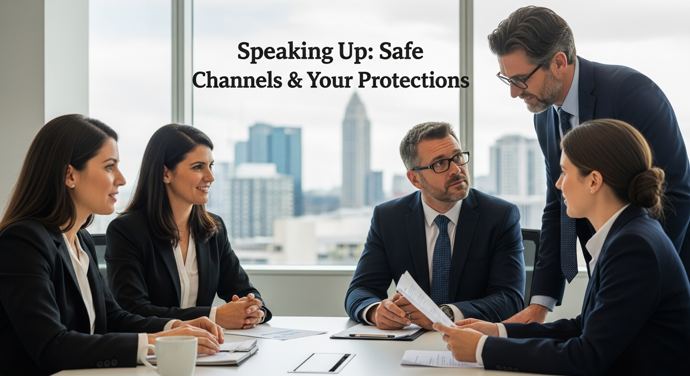 Speaking Up: Safe Channels & Your Protections